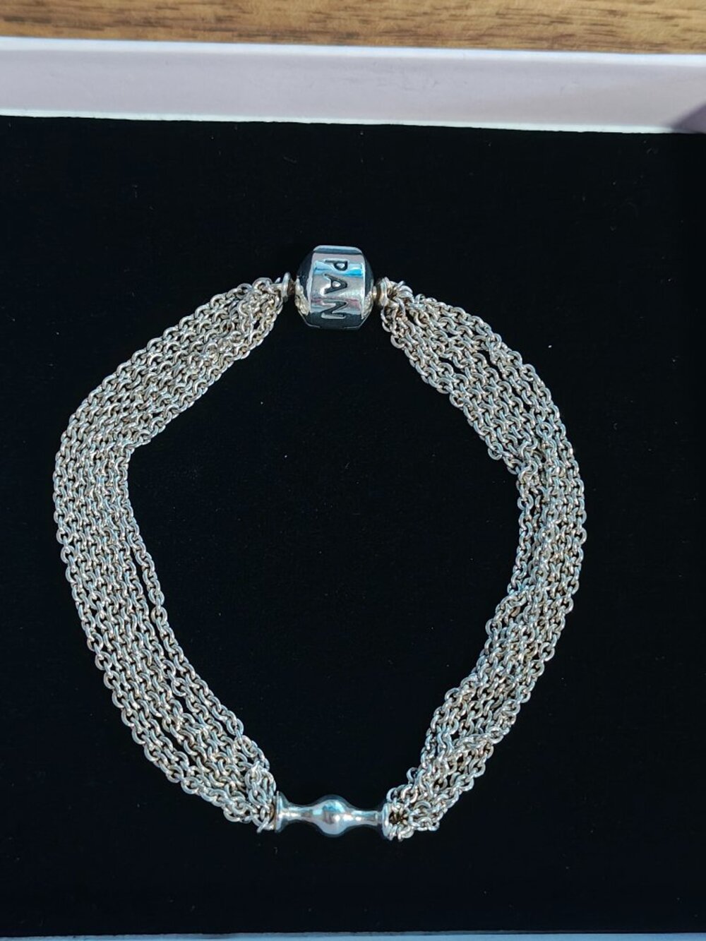 Authentic Pandora Multi-Strand Mesh One Station Clip Capture Bracelet – 591701